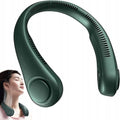 Draagbare Nekventilator Groen – Draadloos & Oplaadbaar – Bladloos Design – 3000mAh Batterij – 3 Standen